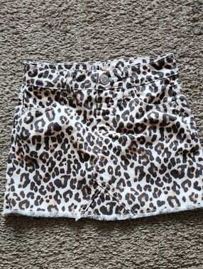 Girls Justice Leopard Skirt Size 8